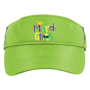 Mardi Gras Crown Logo Adult Drive Performance Visor