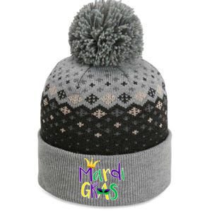 Mardi Gras Crown Logo The Baniff Cuffed Pom Beanie