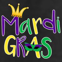 Mardi Gras Crown Logo 7 Panel Mesh Trucker Snapback Hat