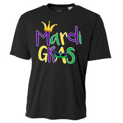 Mardi Gras Crown Logo Cooling Performance Crew T-Shirt