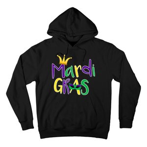 Mardi Gras Crown Logo Hoodie