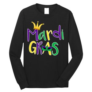 Mardi Gras Crown Logo Long Sleeve Shirt