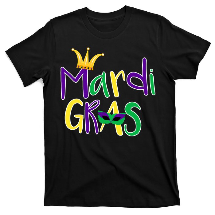 Mardi Gras Crown Logo T-Shirt