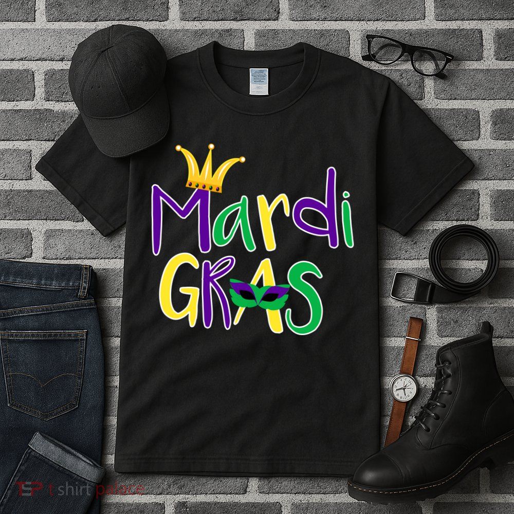 Mardi Gras Crown Logo Tall T-Shirt