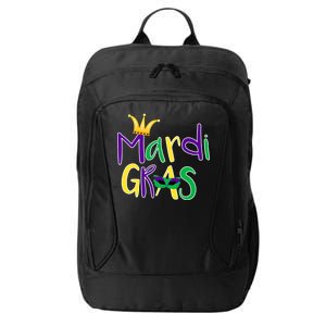 Mardi Gras Crown Logo City Backpack