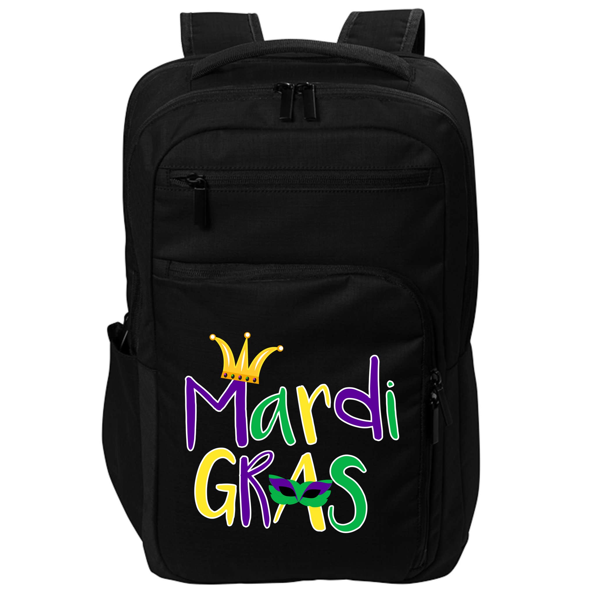 Mardi Gras Crown Logo Impact Tech Backpack