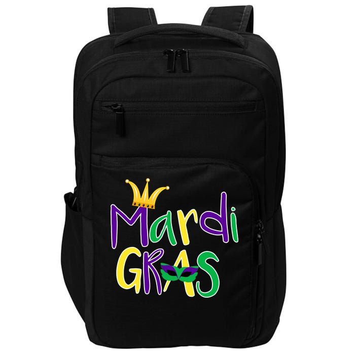 Mardi Gras Crown Logo Impact Tech Backpack