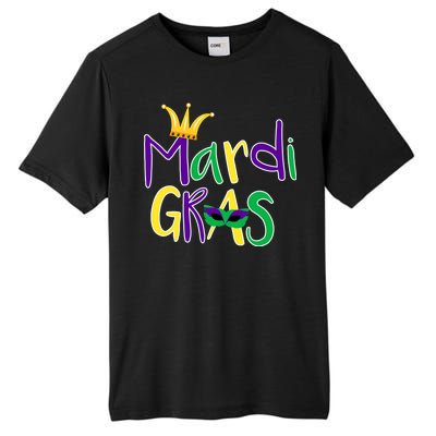 Mardi Gras Crown Logo Tall Fusion ChromaSoft Performance T-Shirt