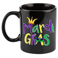 Mardi Gras Crown Logo 11oz C Handle Ceramic Mug