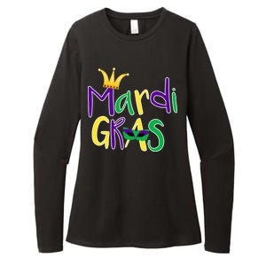 Mardi Gras Crown Logo Womens CVC Long Sleeve Shirt