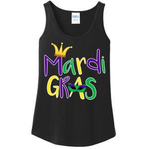 Mardi Gras Crown Logo Ladies Essential Tank