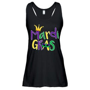 Mardi Gras Crown Logo Ladies Essential Flowy Tank