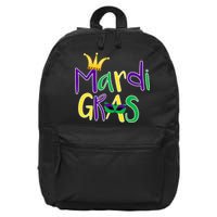 Mardi Gras Crown Logo 16 in Basic Backpack