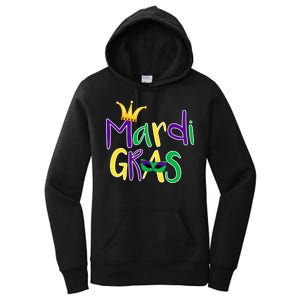 Mardi Gras Crown Logo Women's Pullover Hoodie