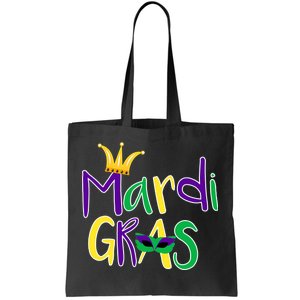 Mardi Gras Crown Logo Tote Bag