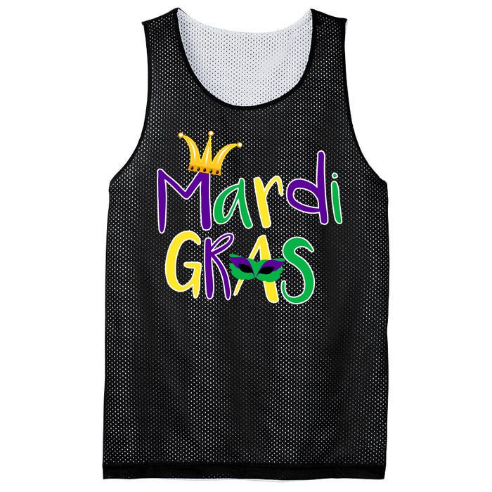 Mardi Gras Crown Logo Mesh Reversible Basketball Jersey Tank