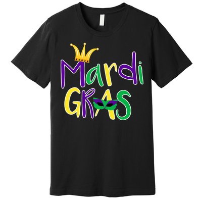 Mardi Gras Crown Logo Premium T-Shirt