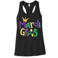 Mardi Gras Crown Logo Women's Racerback Tank