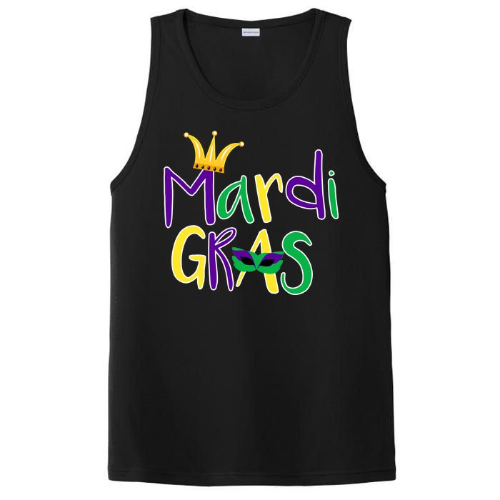 Mardi Gras Crown Logo PosiCharge Competitor Tank