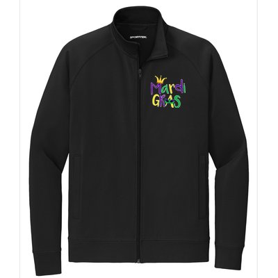 Mardi Gras Crown Logo Stretch Full-Zip Cadet Jacket