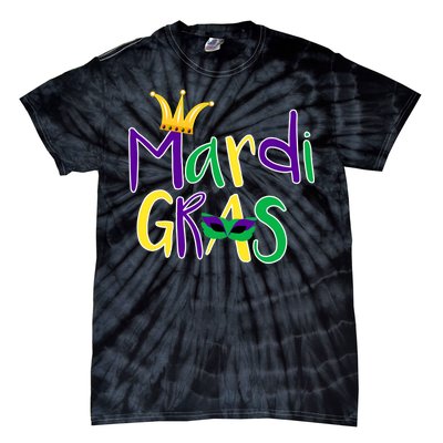 Mardi Gras Crown Logo Tie-Dye T-Shirt