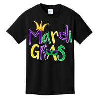 Mardi Gras Crown Logo Kids T-Shirt