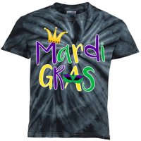 Mardi Gras Crown Logo Kids Tie-Dye T-Shirt