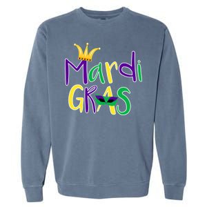 Mardi Gras Crown Logo Garment-Dyed Sweatshirt