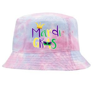 Mardi Gras Crown Logo Tie-Dyed Bucket Hat