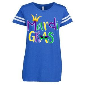 Mardi Gras Crown Logo Enza Ladies Jersey Football T-Shirt