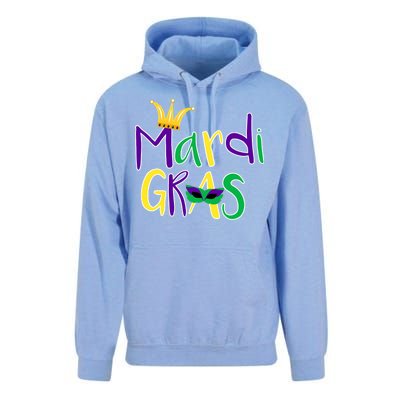 Mardi Gras Crown Logo Unisex Surf Hoodie