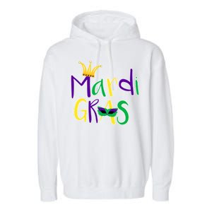 Mardi Gras Crown Logo Garment-Dyed Fleece Hoodie