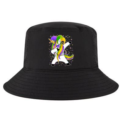 Mardi Gras Dabbing Unicorn Cool Comfort Performance Bucket Hat