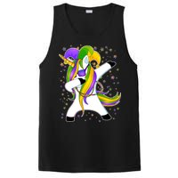 Mardi Gras Dabbing Unicorn PosiCharge Competitor Tank