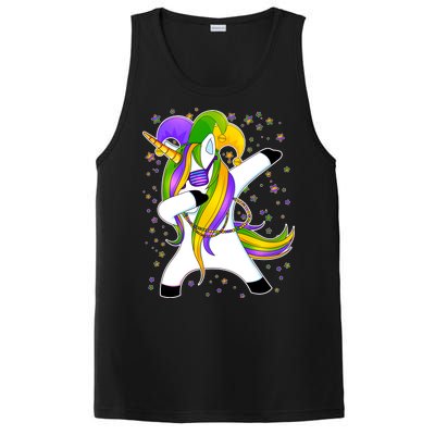 Mardi Gras Dabbing Unicorn PosiCharge Competitor Tank