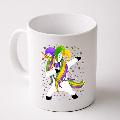 Mardi Gras Dabbing Unicorn Coffee Mug