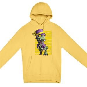 Mardi Gras Dinosaur Premium Pullover Hoodie