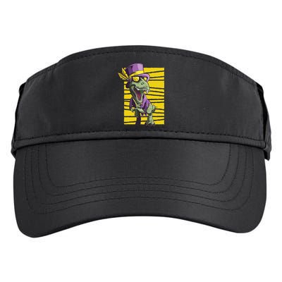 Mardi Gras Dinosaur Adult Drive Performance Visor