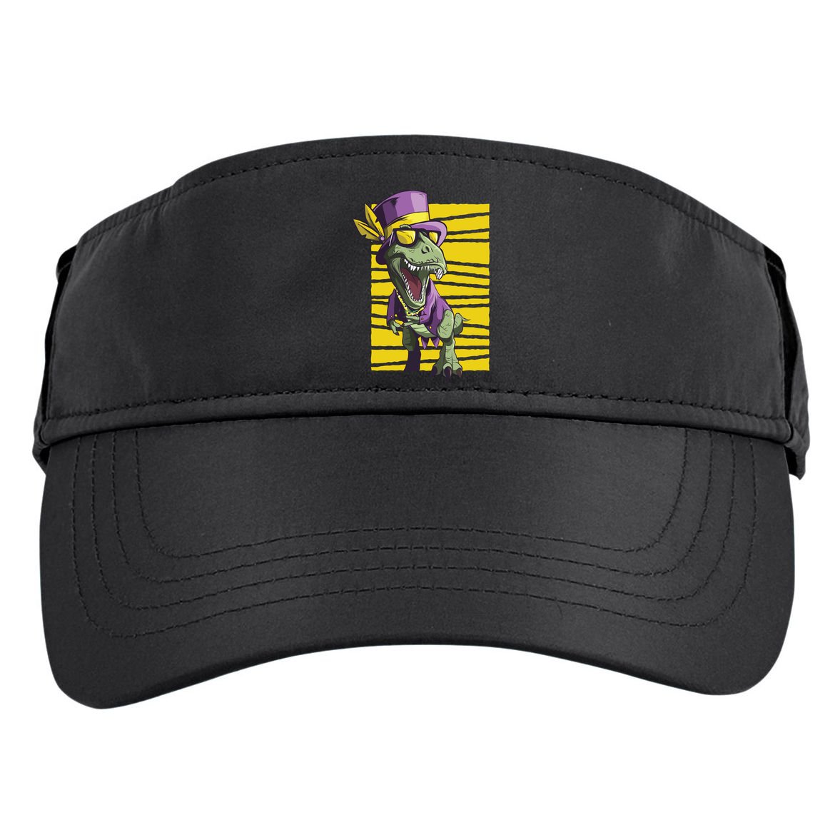 Mardi Gras Dinosaur Adult Drive Performance Visor