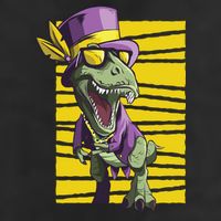 Mardi Gras Dinosaur Adult Drive Performance Visor