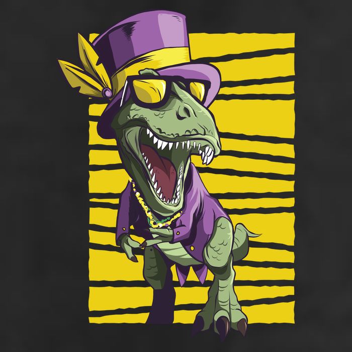 Mardi Gras Dinosaur Adult Drive Performance Visor