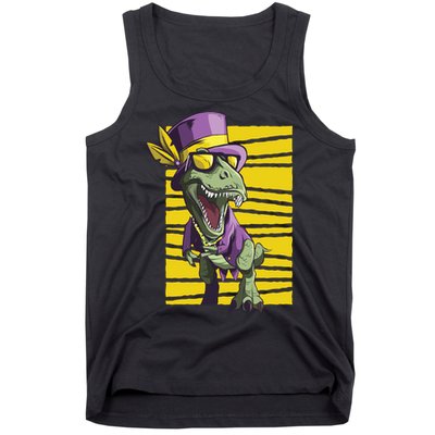 Mardi Gras Dinosaur Tank Top