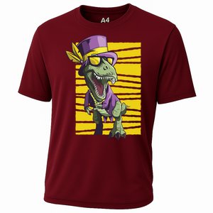 Mardi Gras Dinosaur Cooling Performance Crew T-Shirt