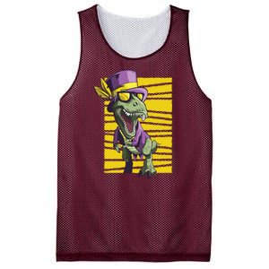 Mardi Gras Dinosaur Mesh Reversible Basketball Jersey Tank