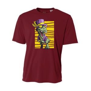 Mardi Gras Dinosaur Performance Sprint T-Shirt