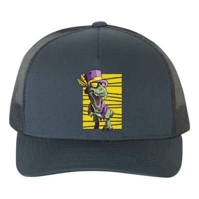 Mardi Gras Dinosaur Yupoong Adult 5-Panel Trucker Hat