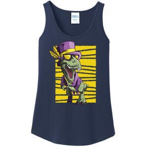 Mardi Gras Dinosaur Ladies Essential Tank