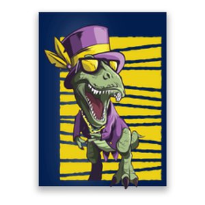 Mardi Gras Dinosaur Poster