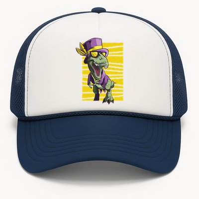 Mardi Gras Dinosaur Trucker Hat