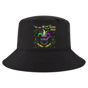 Mardi Gras Emoji Smiley Beads Mask New Orleans Cool Comfort Performance Bucket Hat